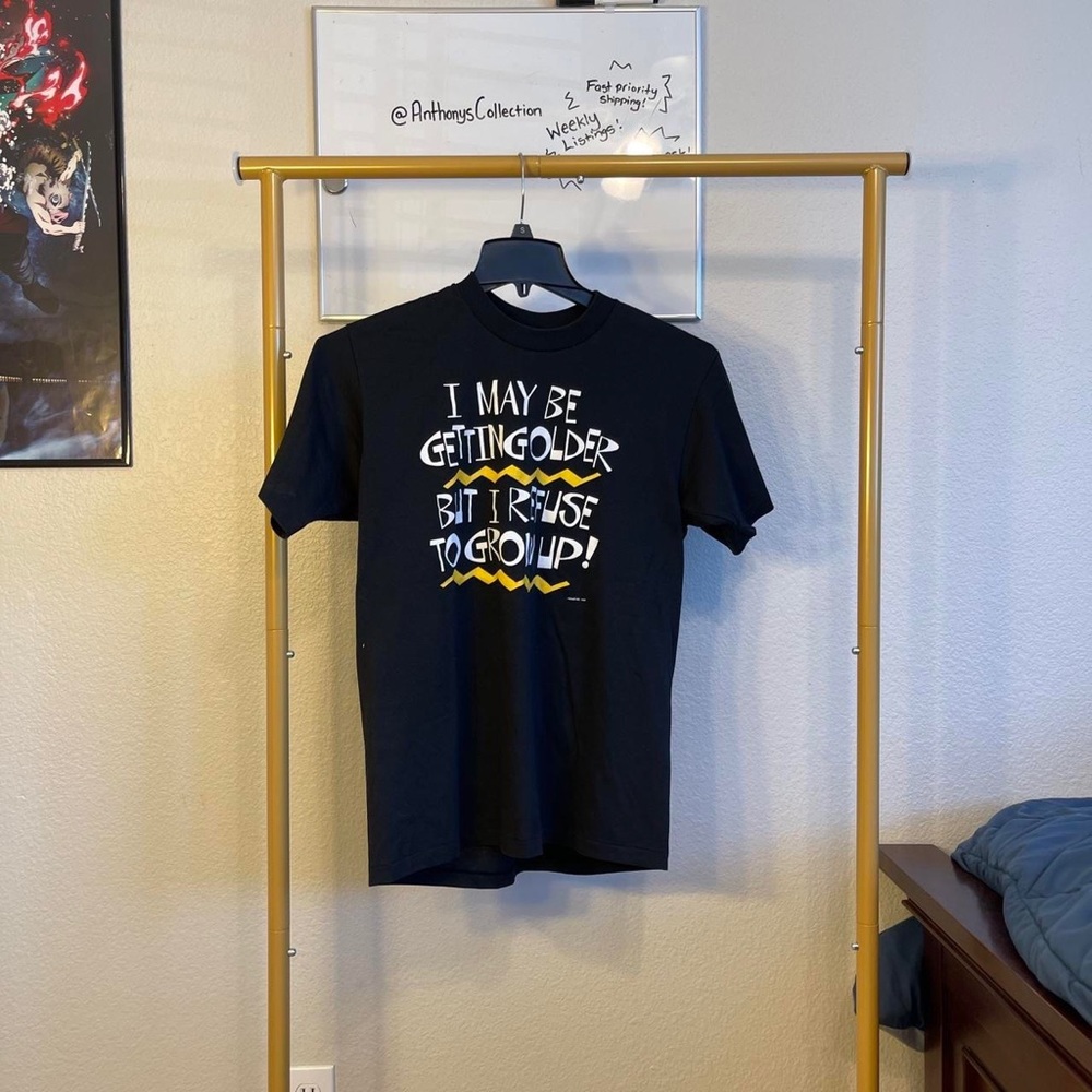 Stedman “I may be getting older but I refuse to grow up” vintage USA t shirt